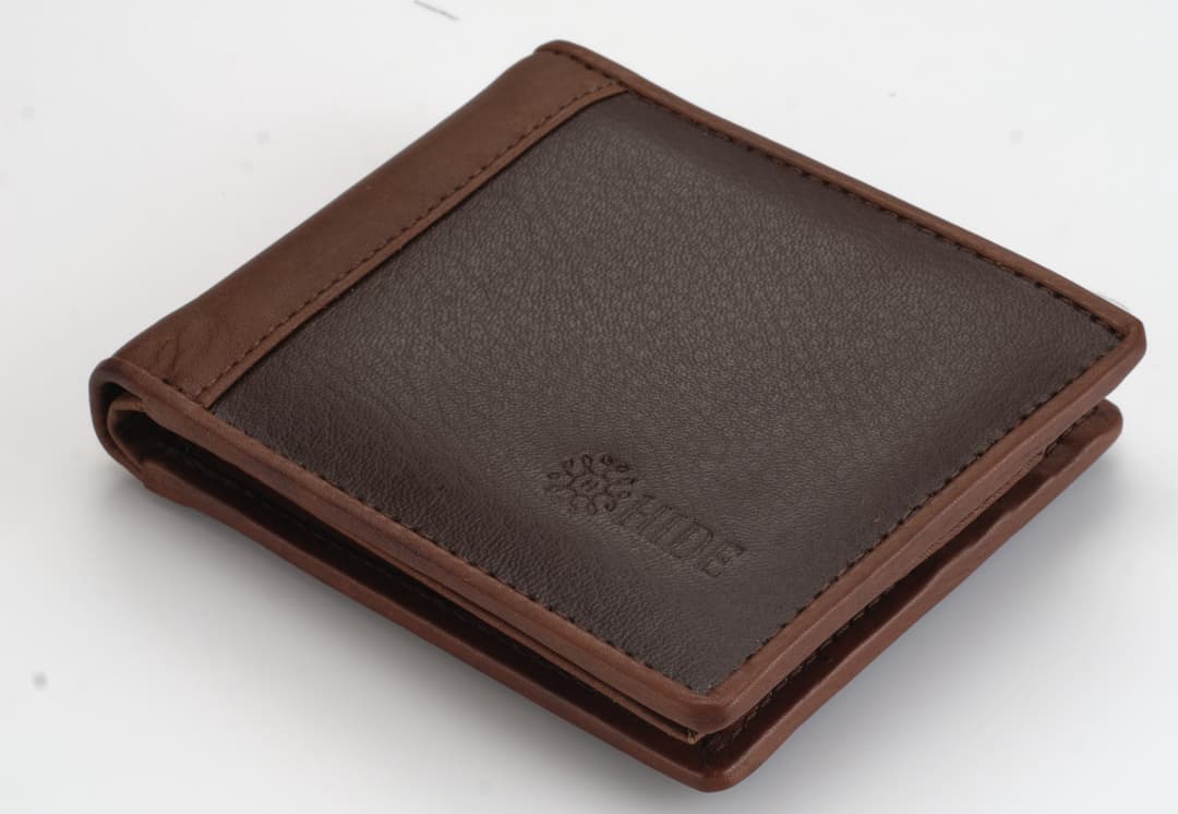 Signature - Two-Tone Leather Bi-Fold Wallet
